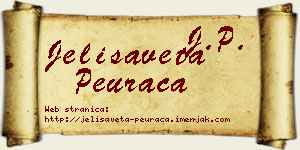 Jelisaveta Peurača vizit kartica